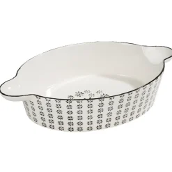 Cuisson<Gifi Plat à four blanc et noir Jaya bohème