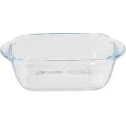 Cuisson<Gifi Plat à four carré en verre couvercle plastique