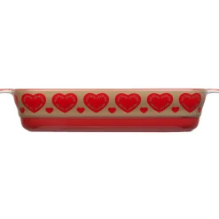 Cuisson<Gifi Plat à four design coeur rouge