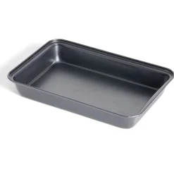 Cuisson<Gifi Plat à four en métal noir 30x20xH4,8cm