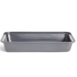 Cuisson<Gifi Plat à four en métal noir 30x20xH4,8cm
