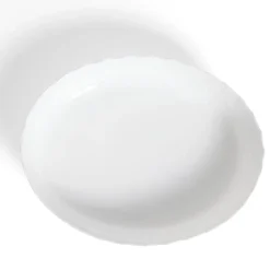 Cuisson<Gifi Plat à four en verre opale blanc 36,9x28,6xH8cm