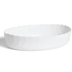 Cuisson<Gifi Plat à four en verre opale blanc 36,9x28,6xH8cm