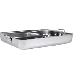 Cuisson<Gifi Plat à four inox x2
