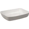 Cuisson<Gifi Plat à four martelé gris blanc