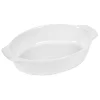 Cuisson<Gifi Plat à four ovale céramique blanc