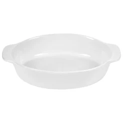 Cuisson<Gifi Plat à four ovale céramique blanc