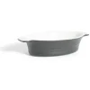 Cuisson<Gifi Plat à four ovale en céramique noir 13,5x17xH5cm