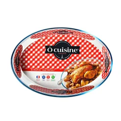 Cuisson<Gifi Plat à four ovale en verre extra résistant