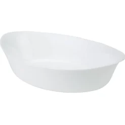 Cuisson<Gifi Plat à four ovale Luminarc verre blanc 32 cm