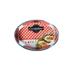 Cuisson<Gifi Plat à four ovale transparent