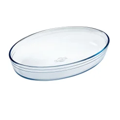 Cuisson<Gifi Plat à four ovale transparent