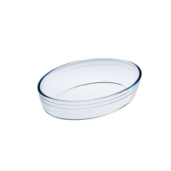 Cuisson<Gifi Plat à four ovale verre transparent