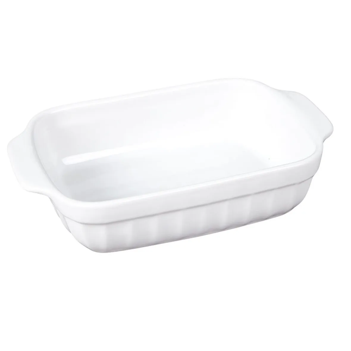 Cuisson<Gifi Plat à four rectangulaire en céramique blanc 22x13,5xH.5 cm