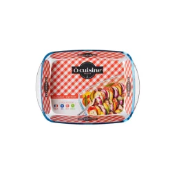 Cuisson<Gifi Plat à four rectangulaire verre transparent