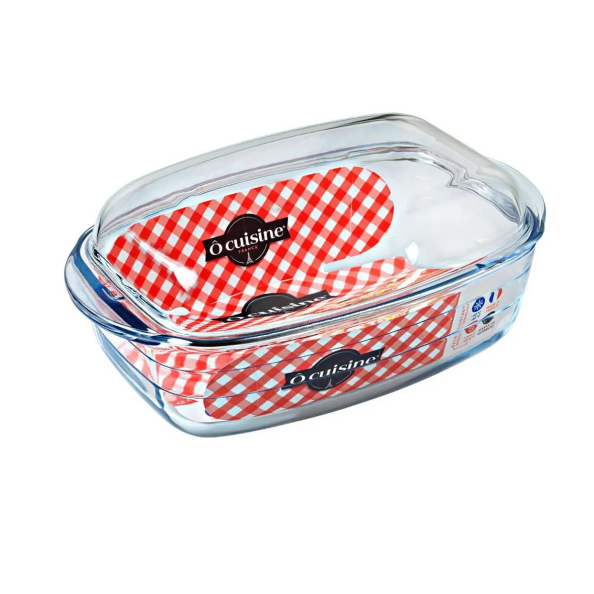 Cuisson<Gifi Plat à four rectangulaire transparent 6,5 L