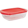 Cuisson<Gifi Plat à four rectangulaire en verre couvercle plastique