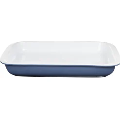 Cuisson<Gifi Plat à four rectangulaire bleu et blanc