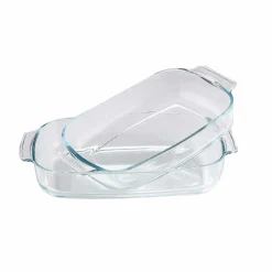 Cuisson<Gifi Plat à four rectangulaire en verre x 2