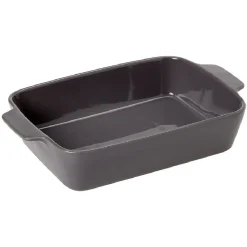Cuisson<Gifi Plat à four rectangulaire avec poignées rouge et blanc
