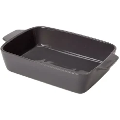 Cuisson<Gifi Plat à four rectangulaire avec poignées rouge et blanc
