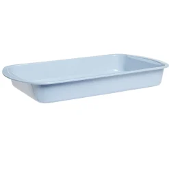 Cuisson<Gifi Plat à four rectangulaire en métal bleu
