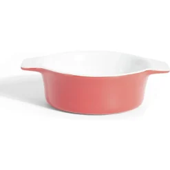 Cuisson<Gifi Plat à four rond en céramique rouge 13,5x17xH5cm