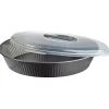 Cuisson<Gifi Plat à gâteau transportable forme rond gris