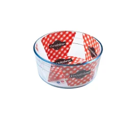 Cuisson<Gifi Plat à soufflé verre transparent