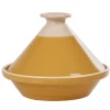 Cuisson<Gifi Plat à tajine en faïence jaune moutarde et blanc ivoire