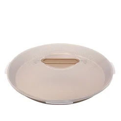 Cuisson<Gifi Plat à tarte anti adhérent couvercle de transport Ø30xH6cm