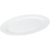 Gifi Plat de service ovale en porcelaine blanc| Vaisselle Et Accessoires De Table