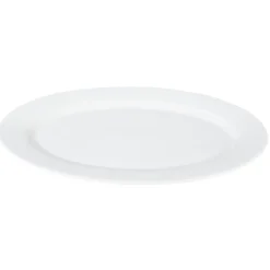 Gifi Plat de service ovale en porcelaine blanc| Vaisselle Et Accessoires De Table