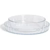 Cuisson<Gifi Plat en verre borosilicate x2 - Ø22,6cm et Ø27cm