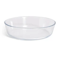 Cuisson<Gifi Plat en verre borosilicate x2 - Ø22,6cm et Ø27cm