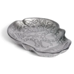 Vaisselle Et Accessoires De Table<Gifi Plat Halloween tête de mort mexicaine en verre noir 15x11xH2cm