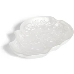 Gifi Plat Halloween tête de mort mexicaine en verre blanc 15x11xH2cm| Vaisselle Et Accessoires De Table