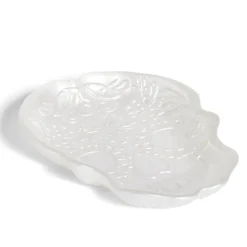 Gifi Plat Halloween tête de mort mexicaine en verre blanc 15x11xH2cm| Vaisselle Et Accessoires De Table