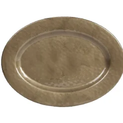 Vaisselle Et Accessoires De Table<Gifi Plat ovale doré noir martelé