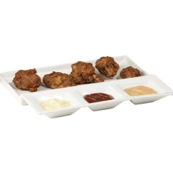 Gifi Plat pour barbecue blanc| Vaisselle Et Accessoires De Table