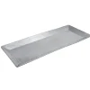 Cuisson<Gifi Plat rectangulaire argenté noir martelé