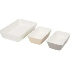 Cuisson<Gifi Plat rectangulaire cuisson four x3 céramique blanc