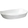 Cuisson<Gifi Plat rectangulaire en opale couleur blanc 30x22cm