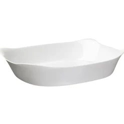 Cuisson<Gifi Plat rectangulaire en opale couleur blanc 38x28cm