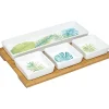 Gifi Plateau + 4 coupelles motif jungle| Vaisselle Et Accessoires De Table