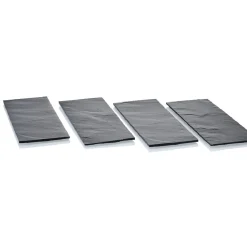 Gifi Plateau à apéritif ardoise x4| Vaisselle Et Accessoires De Table