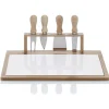 Gifi Plateau à fromage avec 4 couteaux intégrés| Vaisselle Et Accessoires De Table