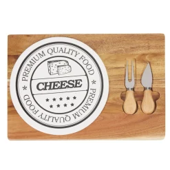 Vaisselle Et Accessoires De Table<Gifi Plateau à fromage avec 2 couteaux intégrés