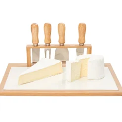 Gifi Plateau à fromage et 4 accessoires| Vaisselle Et Accessoires De Table