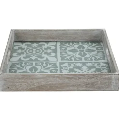 Gifi Plateau bois et carreaux de ciment collection Dolce Vita| Vaisselle Et Accessoires De Table